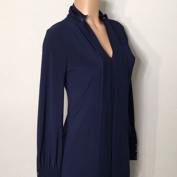 White House Black Market navy blue dress. New - Picture 5 of 7